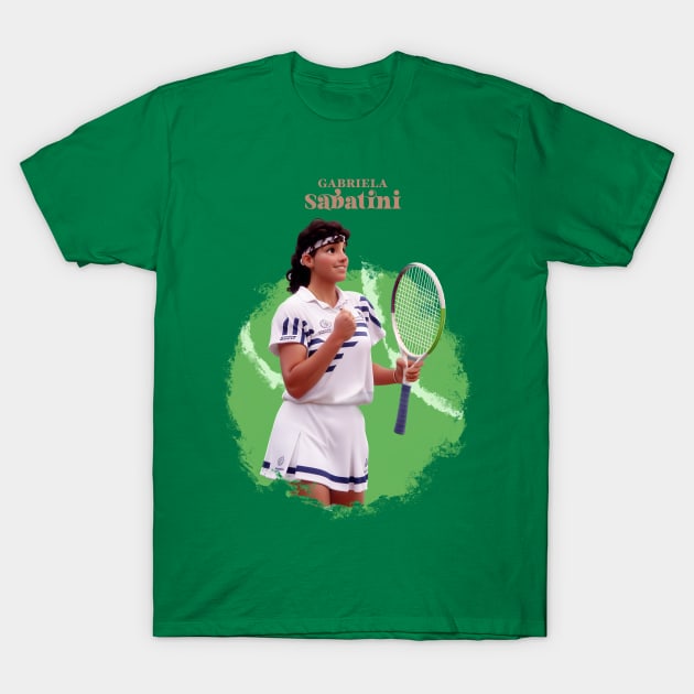 Gabriela Sabatini cartoon T-Shirt by BAJAJU